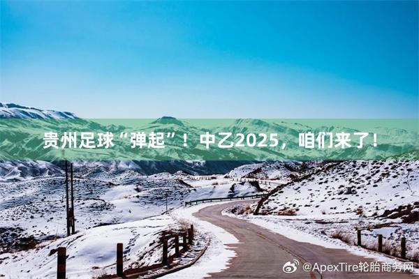 贵州足球“弹起”！中乙2025，咱们来了！