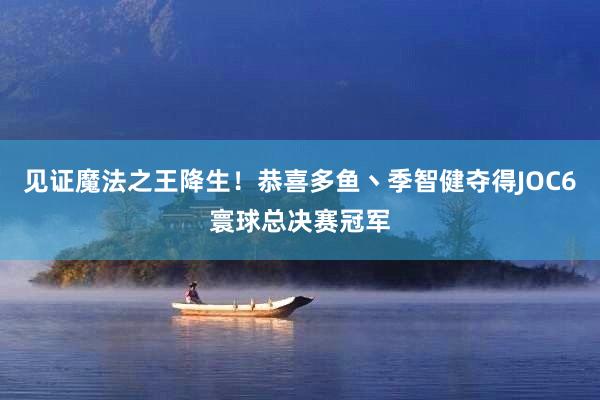 见证魔法之王降生！恭喜多鱼丶季智健夺得JOC6寰球总决赛冠军