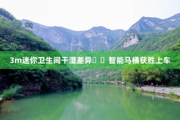 3m迷你卫生间干湿差异❗️智能马桶获胜上车